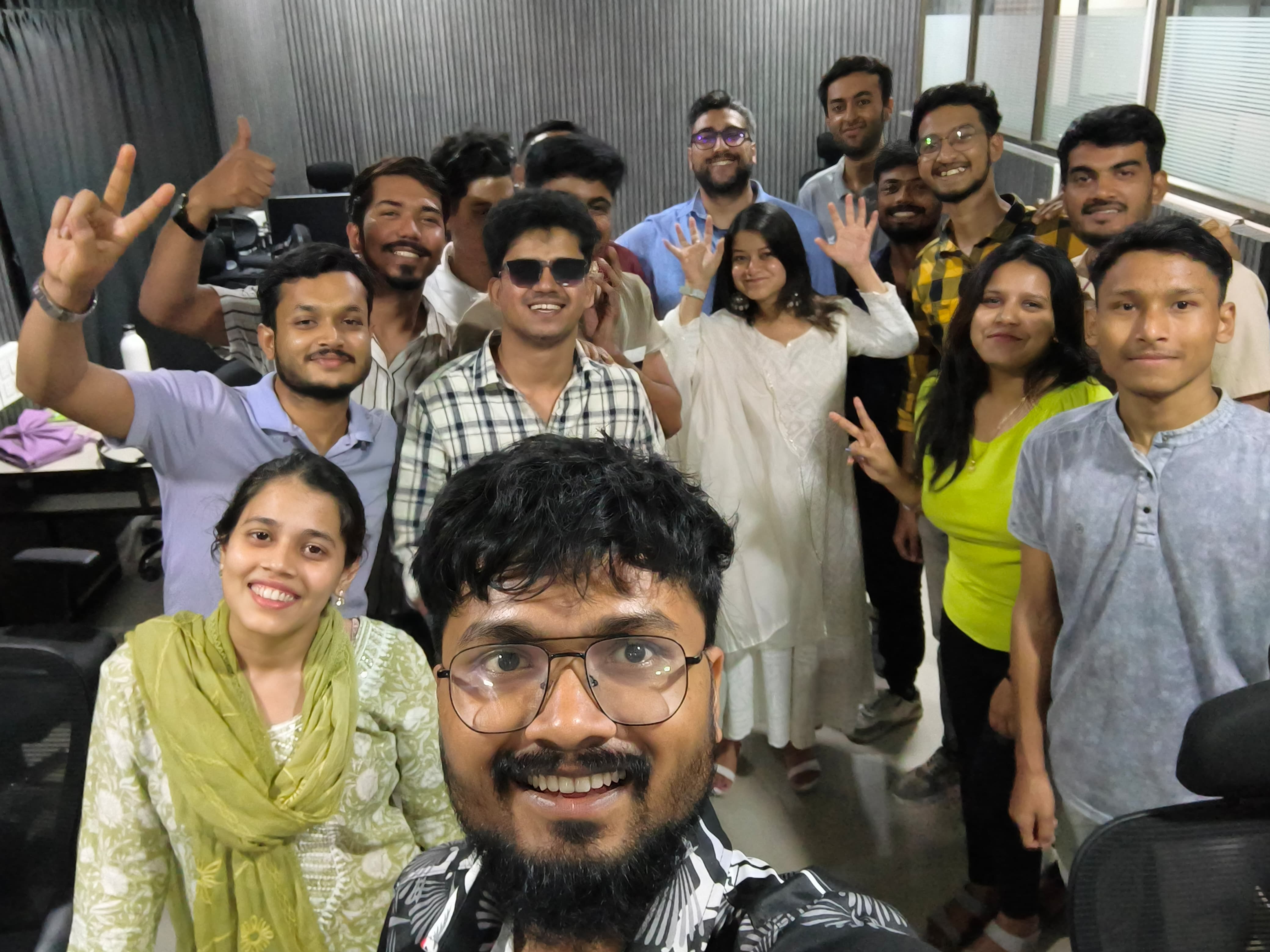 Fordel Studios team group photo in office